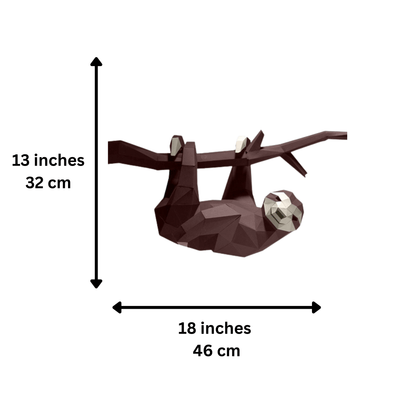 Hanging Sloth Model for Home Decor (DIY Papercraft)